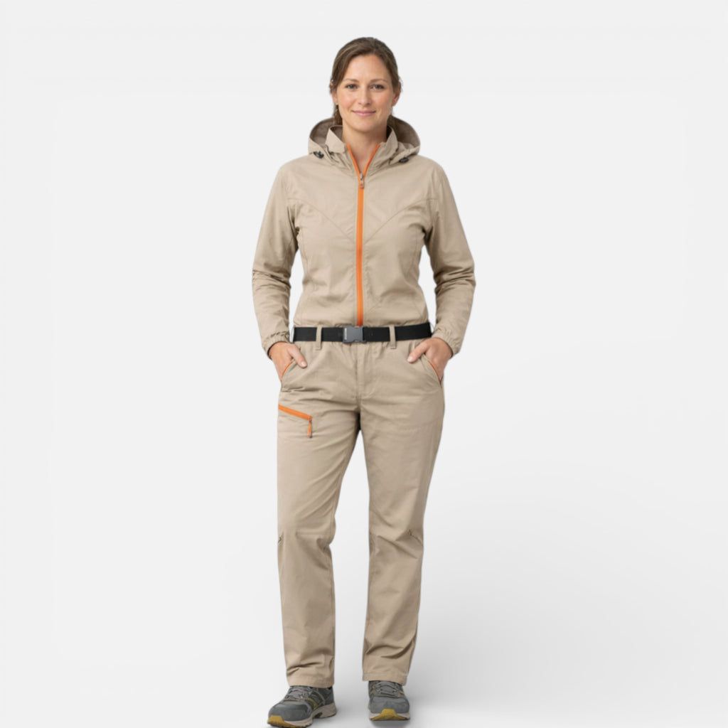 Ma boutique Kaki sable / S Ensemble de Trekking Femme