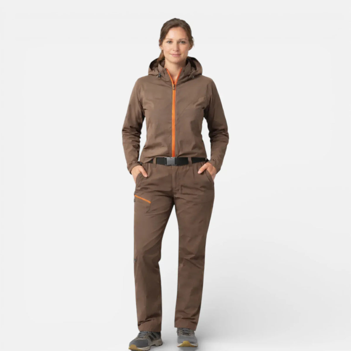 Ma boutique Marron café / S Ensemble de Trekking Femme