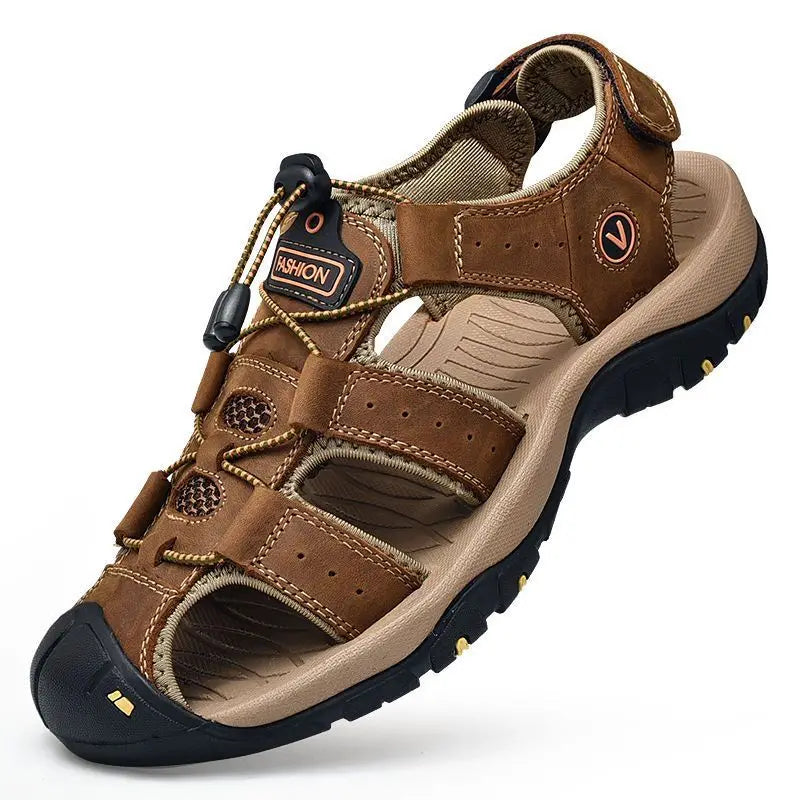 Ma boutique Marron camel / 38 Sandales de Randonnée Homme Bout Fermé