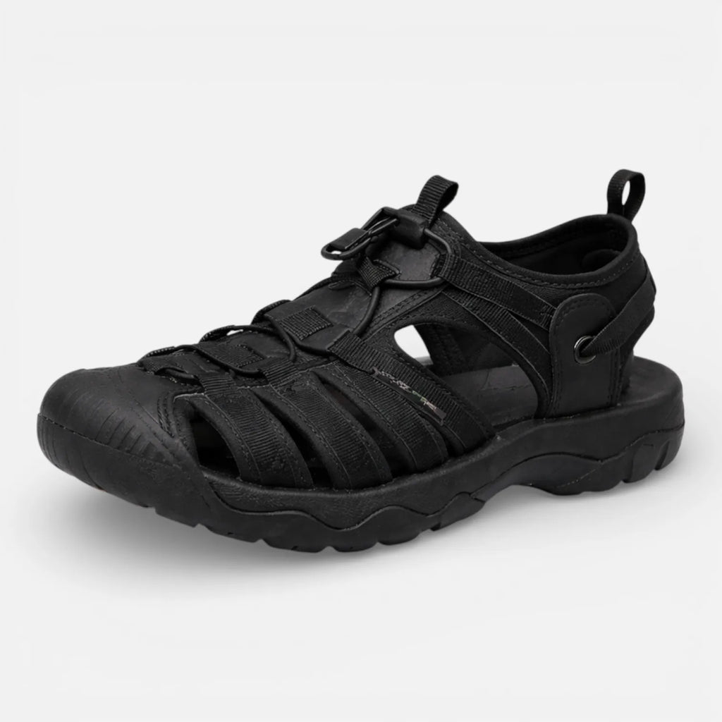 Ma boutique Noir / 38 Sandales de marche en cuir