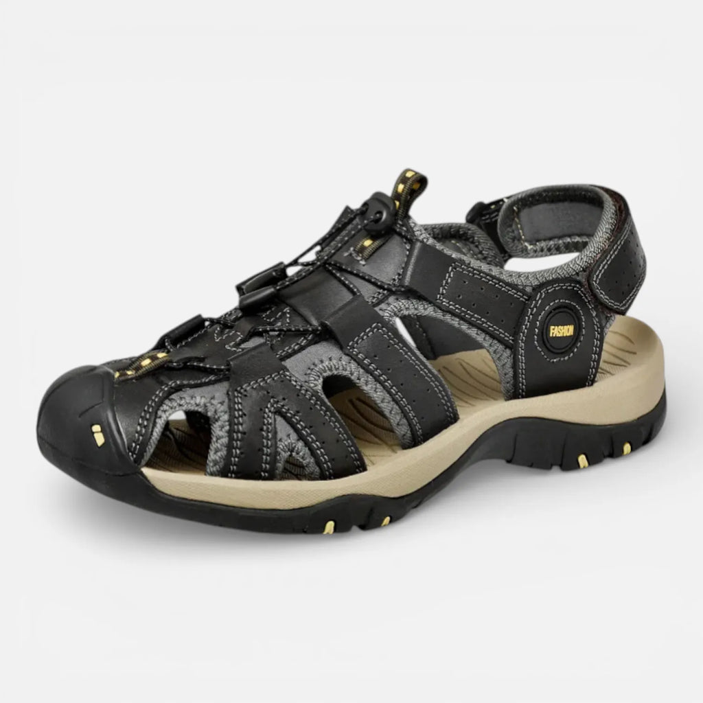 Ma boutique Noir / 38 Sandales Randonnée Cuir Homme