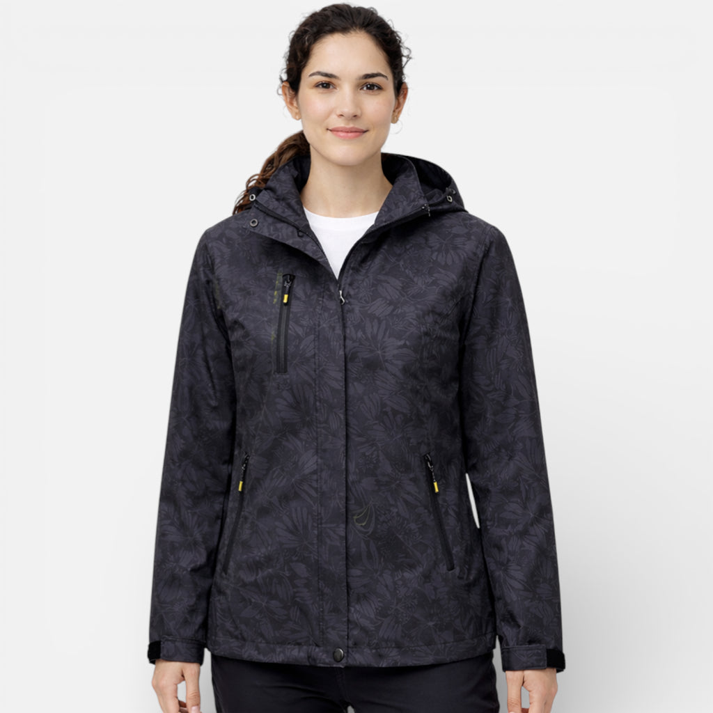 Ma boutique Noir et Gris / M Veste Imperméable Randonnée Femme