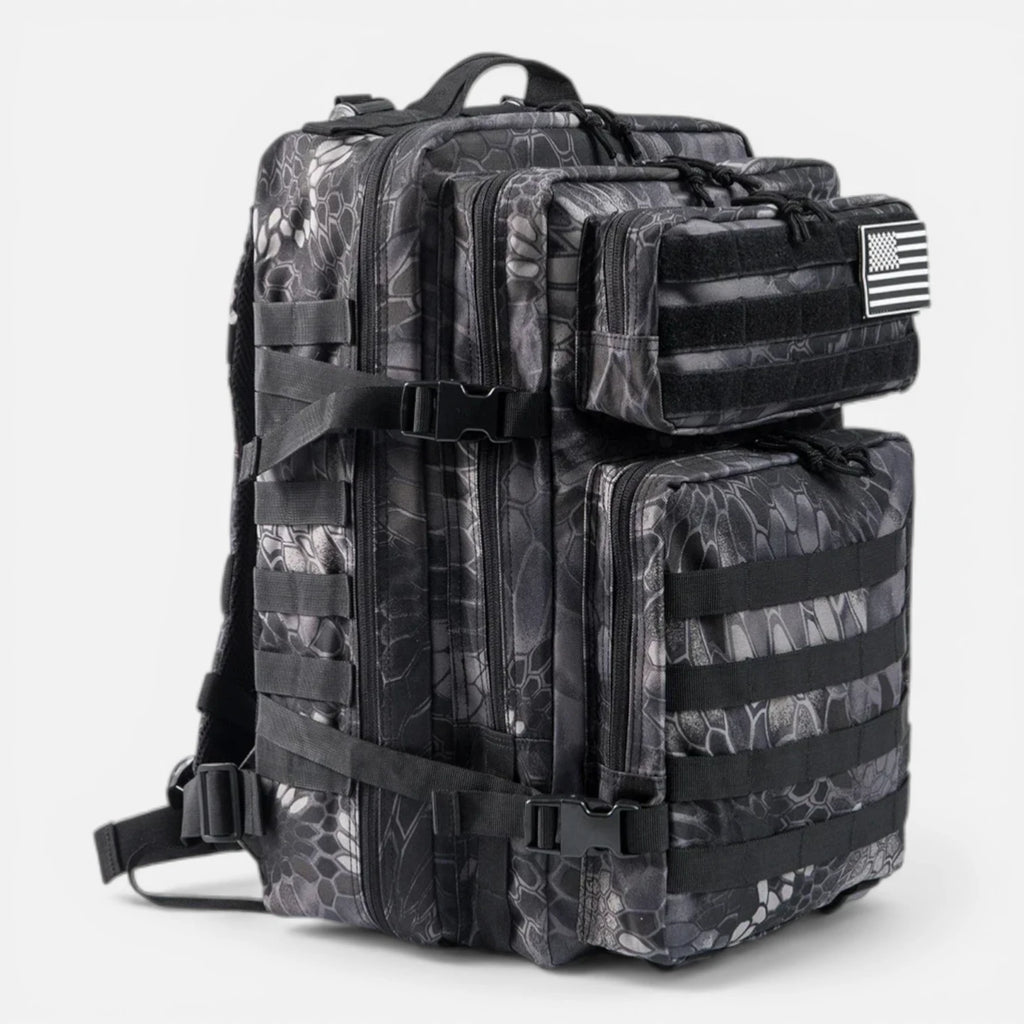 Ma boutique Noir et Gris Sac à Dos Militaire Imperméable 50L