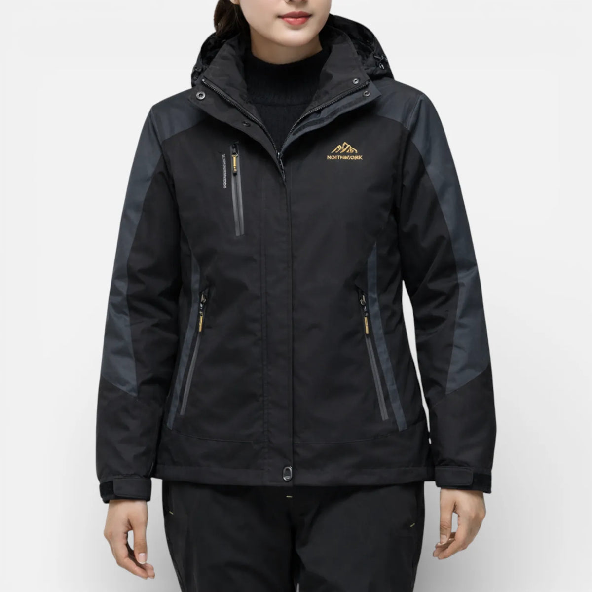 Ma boutique Noir Rose Rouge / XS Veste Randonnée Femme Imperméable Et Respirante