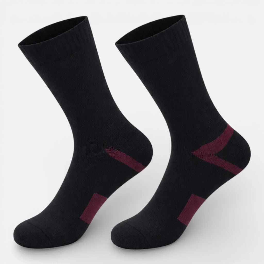 Ma boutique Noir Rouge au vin / S(37-39) Chaussette Imperméable Randonnée