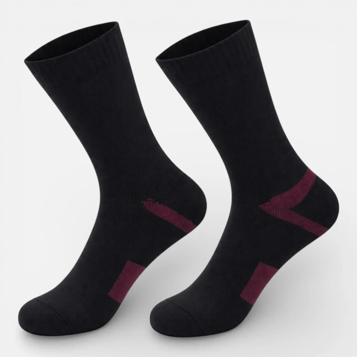 Ma boutique Noir Rouge au vin / S(37-39) Chaussette Imperméable Randonnée