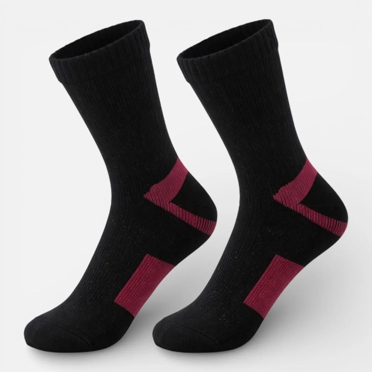 Ma boutique Noir Rouge au vin / S Chaussettes Étanches Randonnée