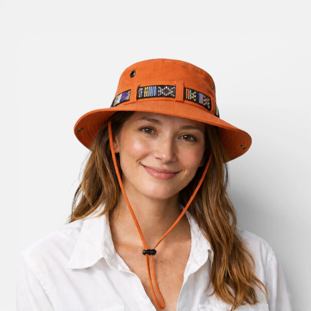 Ma boutique Orange Chapeau De Randonnée Femme Léger Et Couvrant