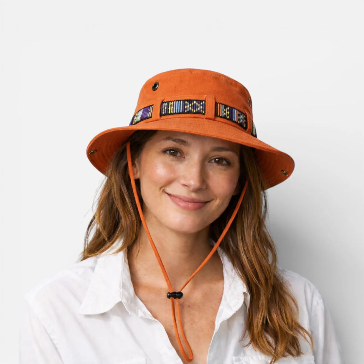Ma boutique Orange Chapeau De Randonnée Femme Léger Et Couvrant