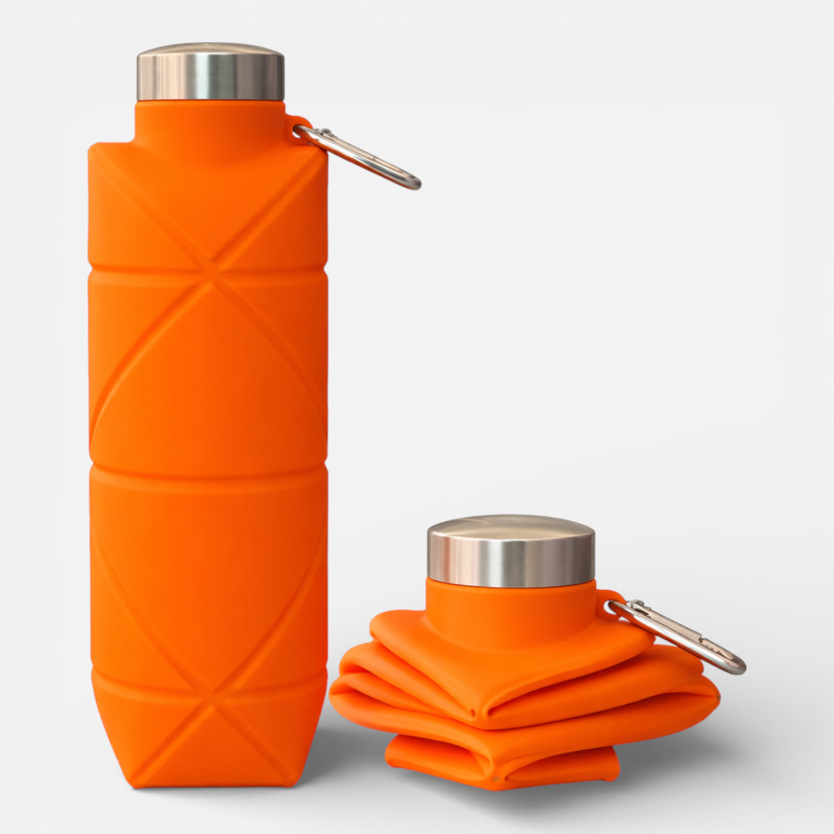 Ma boutique Orange Gourde Randonnée Pliable En Silicone