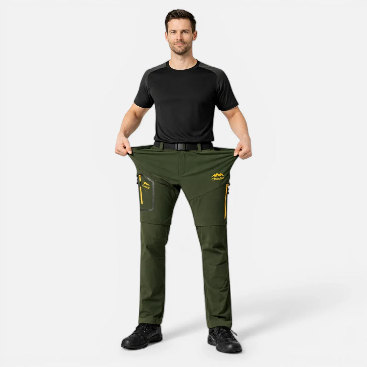 Ma boutique Pantalon de randonnée convertible et imperméable homme