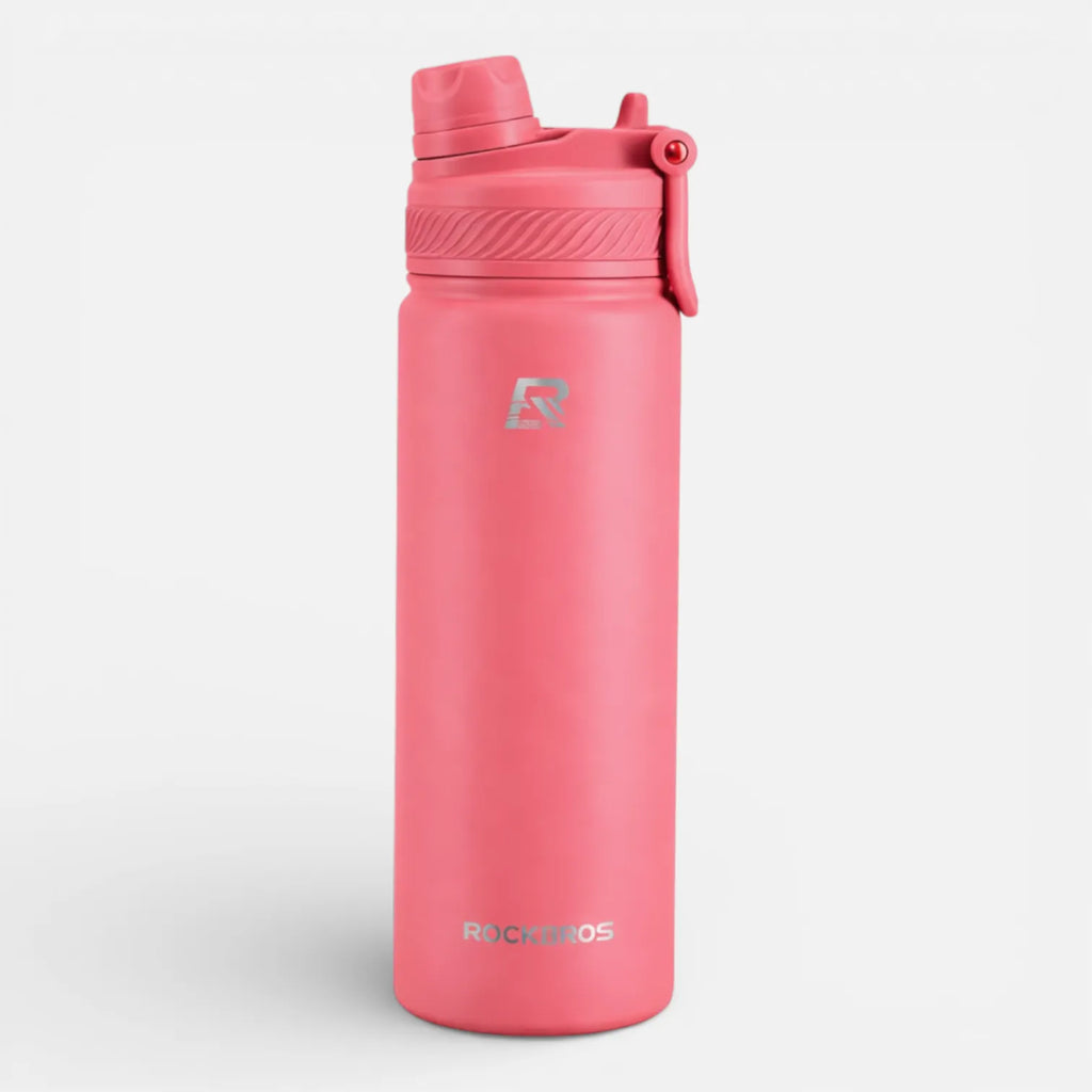 Ma boutique Rose Red Gourde Isotherme avec Paille Intégrée