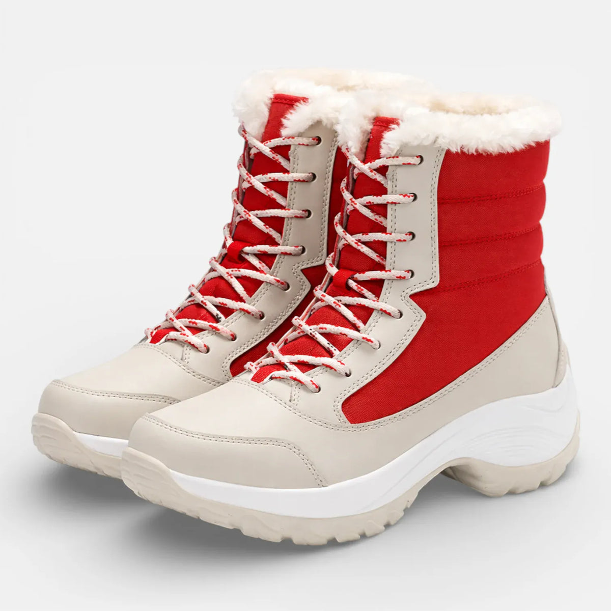 Ma boutique Rouge vif / 36 Après ski  Bottines de Neige Femme  Boots antidérapantes Bottes Chic