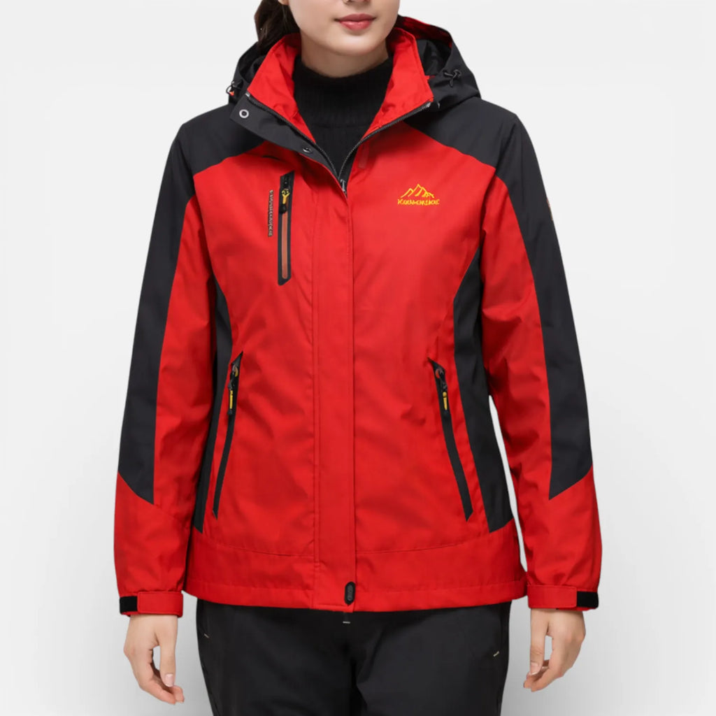Ma boutique Rouge / XS Veste Randonnée Femme Imperméable Et Respirante