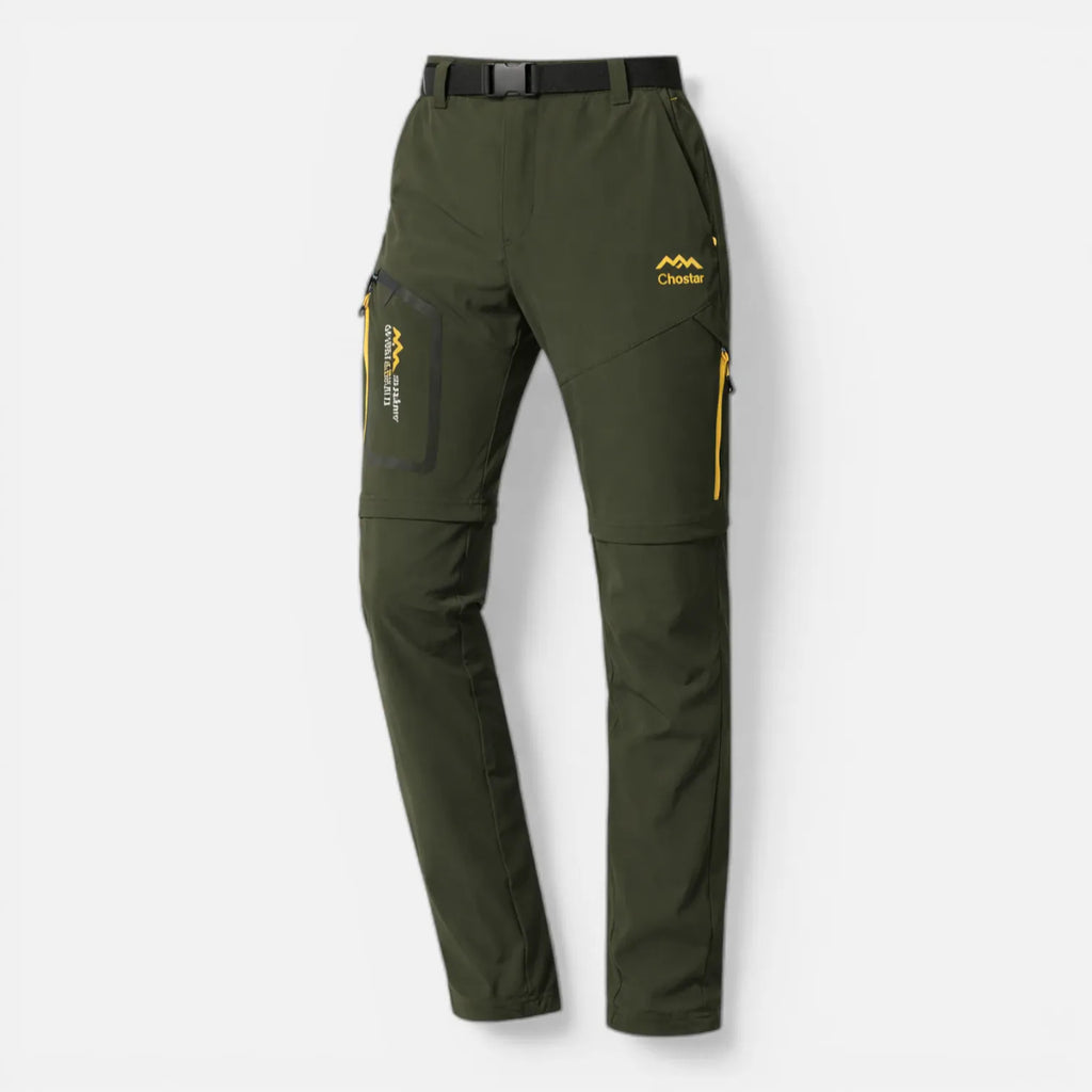 Ma boutique Vert armée / S Pantalon de randonnée convertible et imperméable homme
