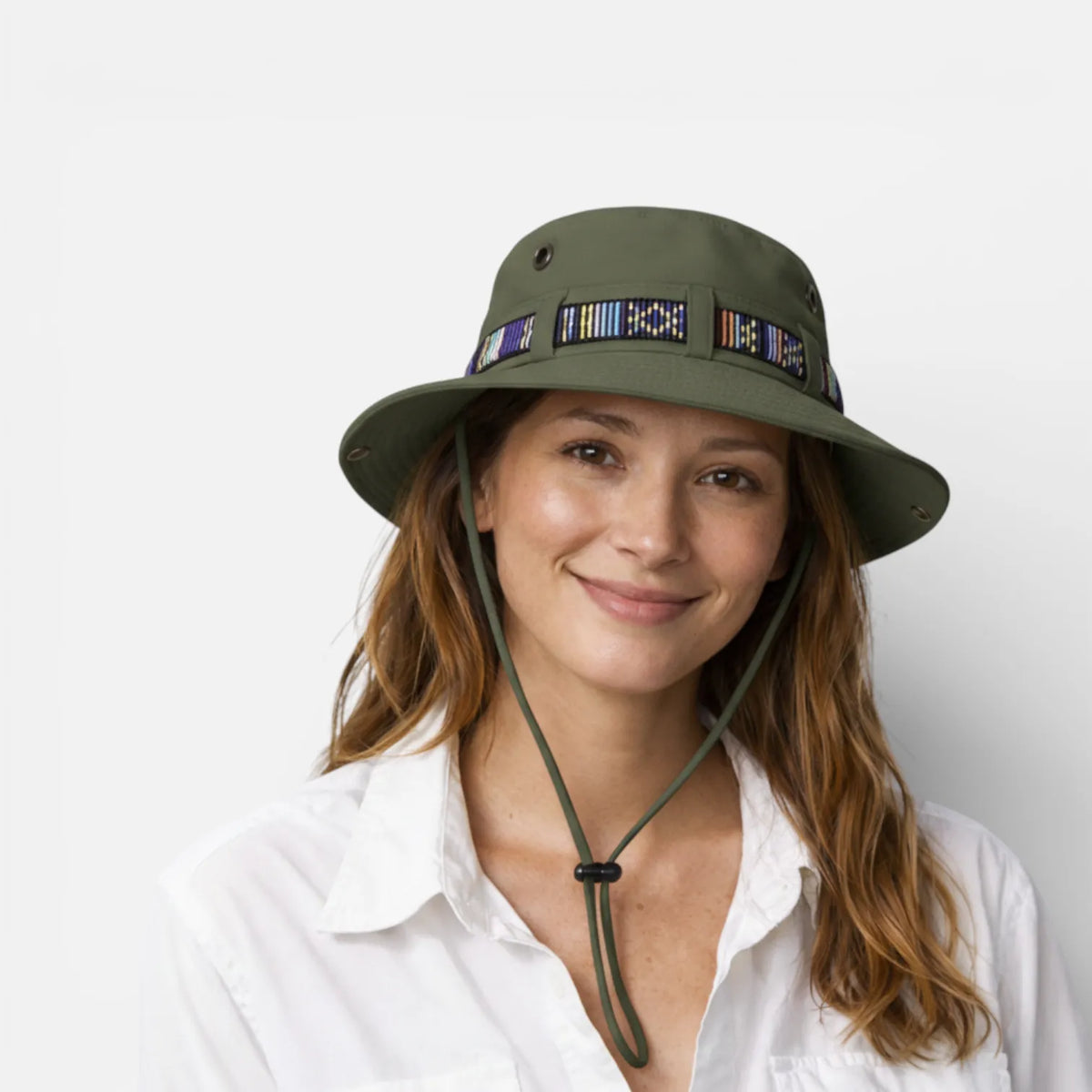 Ma boutique Vert militaire Chapeau De Randonnée Femme Léger Et Couvrant