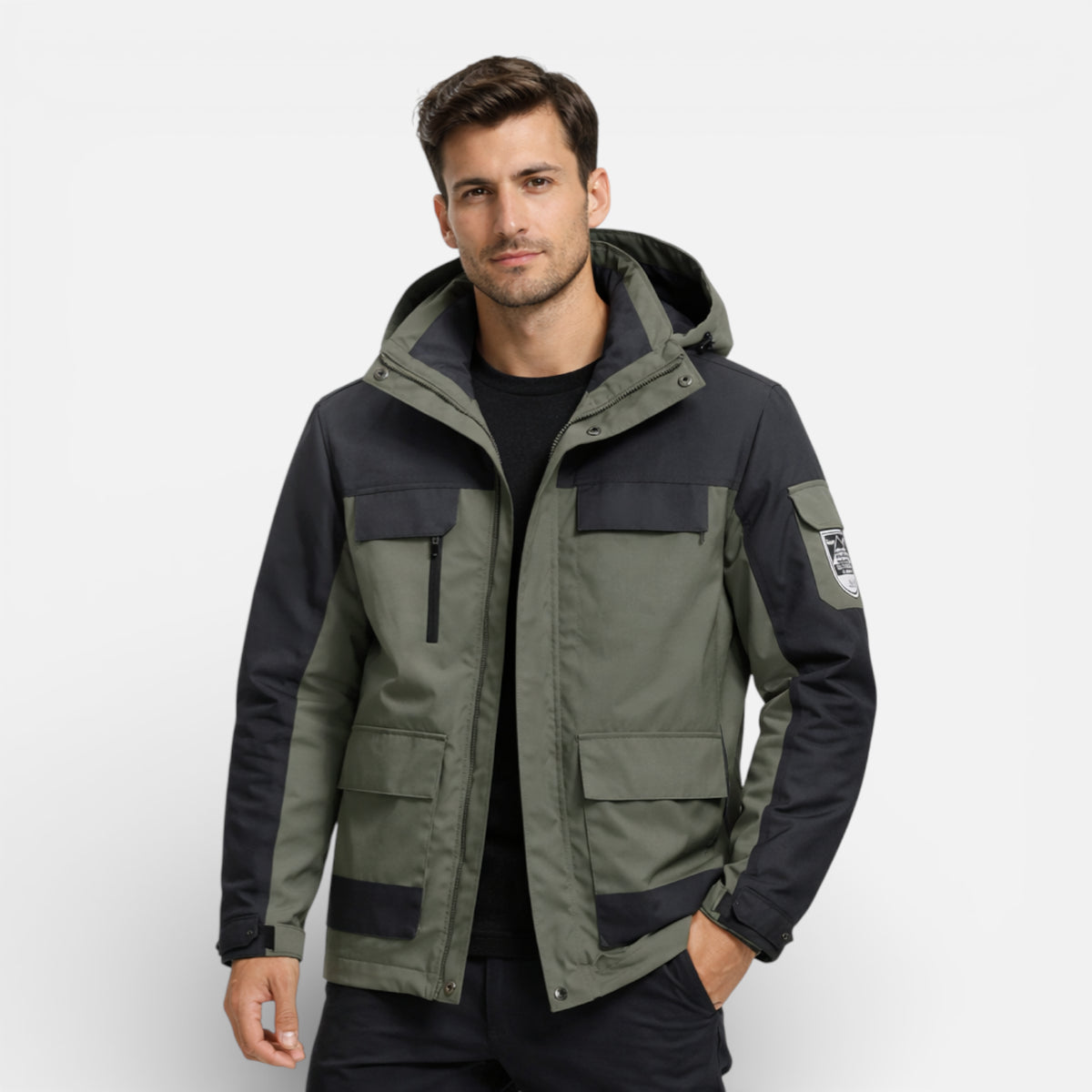 Ma boutique Vert militaire / M Veste Randonnée Imperméable Respirante Homme