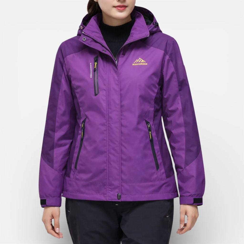 Ma boutique Violet foncé / XS Veste Randonnée Femme Imperméable Et Respirante