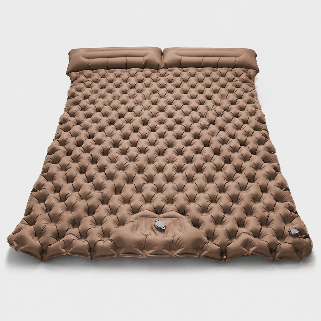 Matelas gonflable 2 places large confort pour camping et voyage