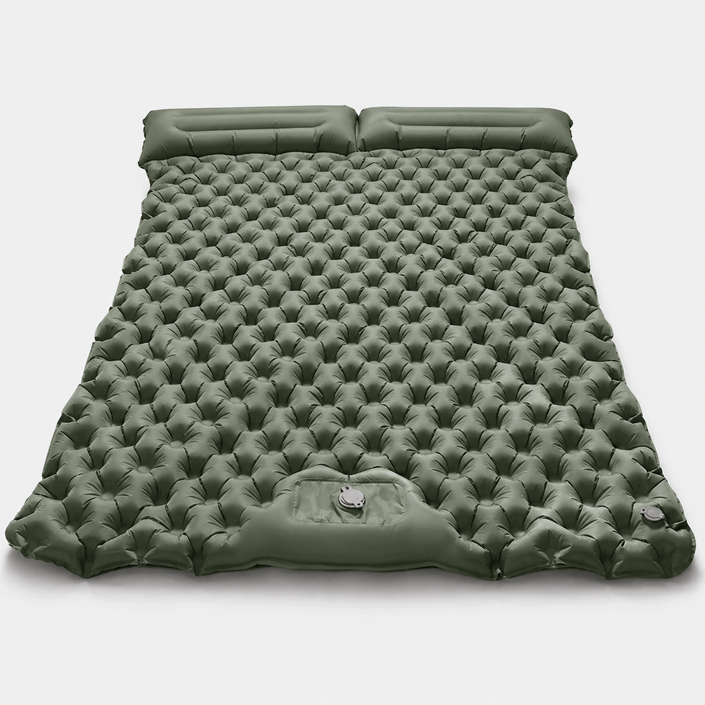 Matelas gonflable 2 places large confort pour camping et voyage