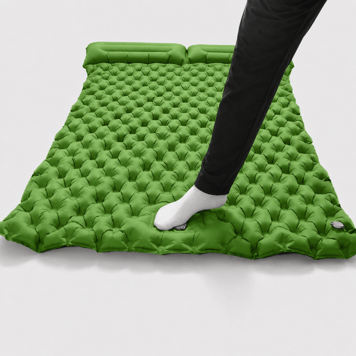 Matelas gonflable 2 places large confort pour camping et voyage