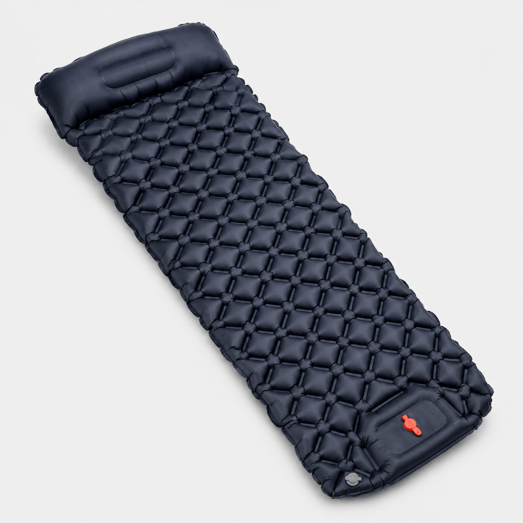 Matelas gonflable ultraléger avec oreiller et pompe intégrée