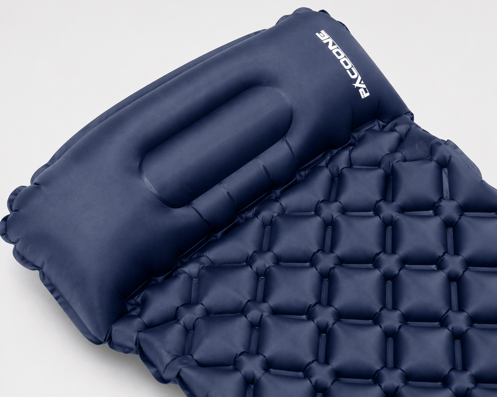 Matelas gonflable ultraléger avec oreiller et pompe intégrée