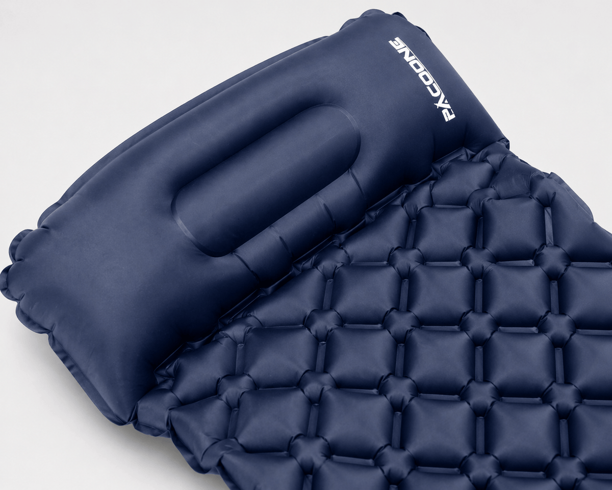 Matelas gonflable ultraléger avec oreiller et pompe intégrée