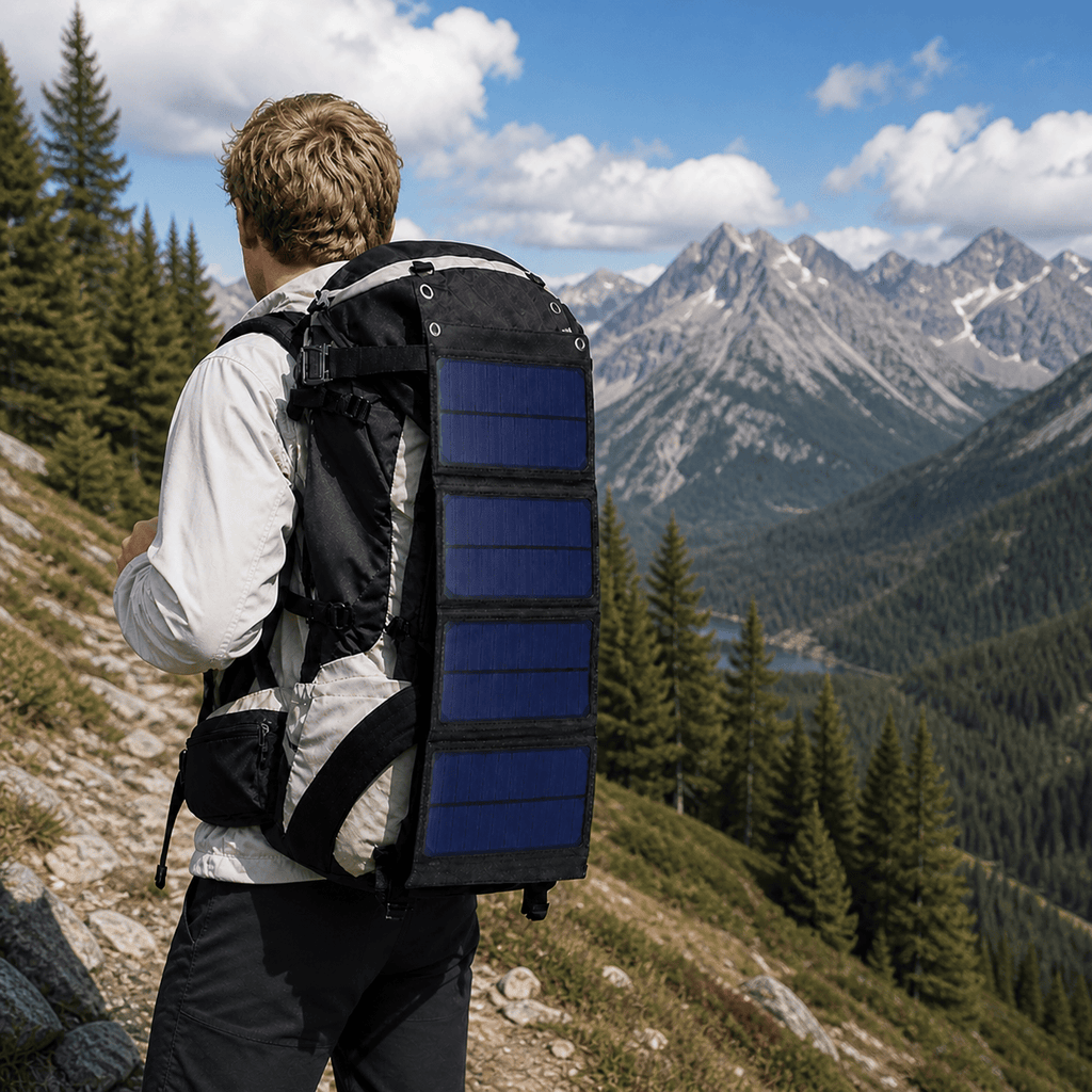 Panneau solaire pliable USB léger recharge mobile extérieur