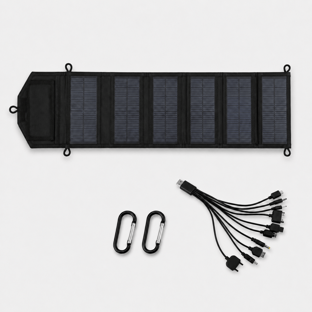 Panneau solaire pliable USB léger recharge mobile extérieur