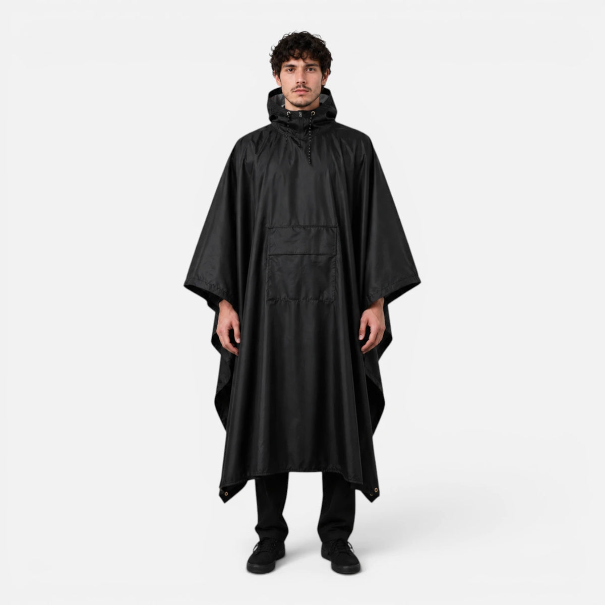 Python noir / Taille unique (140 cm) Poncho de pluie imperméable