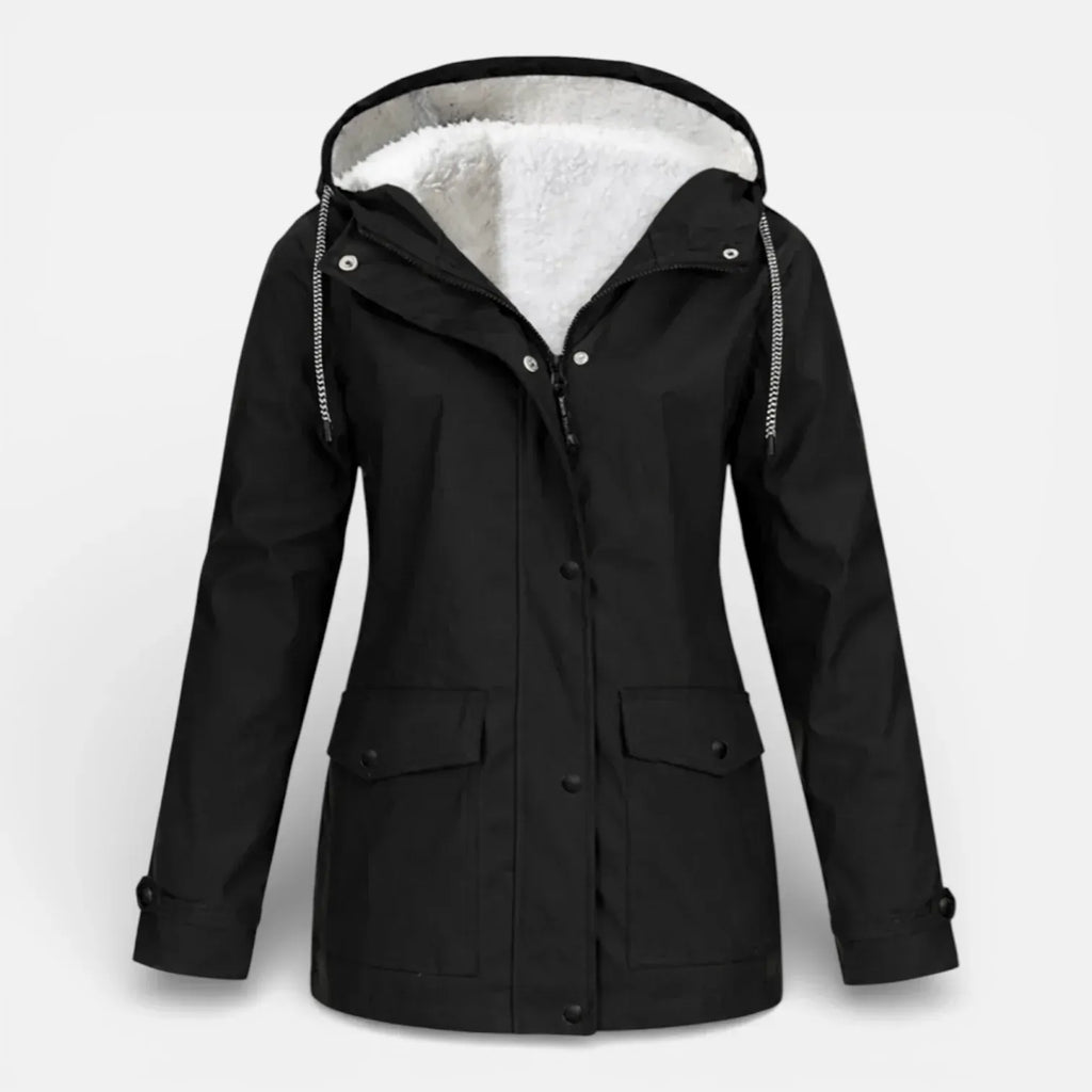Rando hiking spirit Veste imperméable coupe-vent avec capuche pour femme