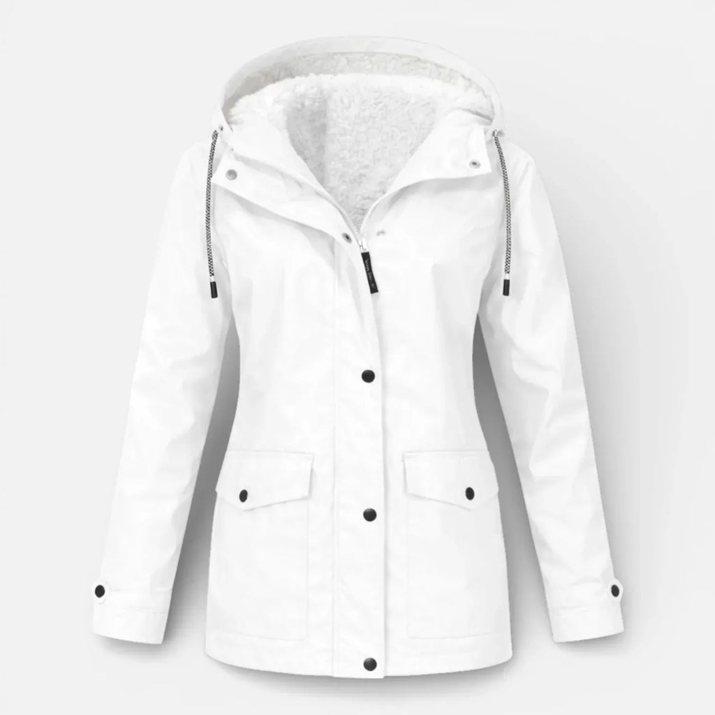 Rando hiking spirit Veste imperméable coupe-vent avec capuche pour femme