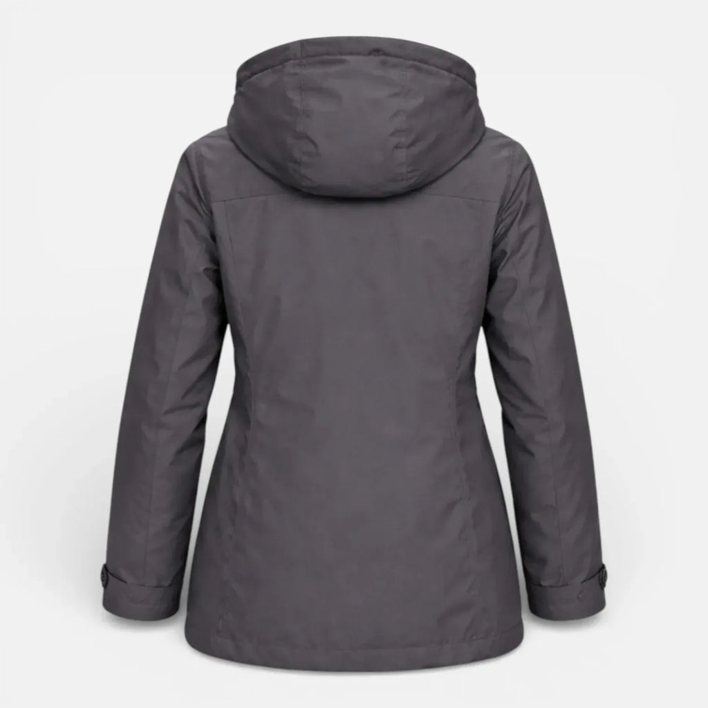 Rando hiking spirit Veste imperméable coupe-vent avec capuche pour femme