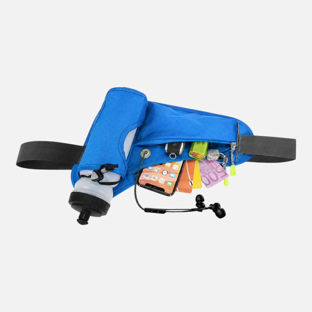 Sac À Dos Bleu Avec Porte-Bouteille