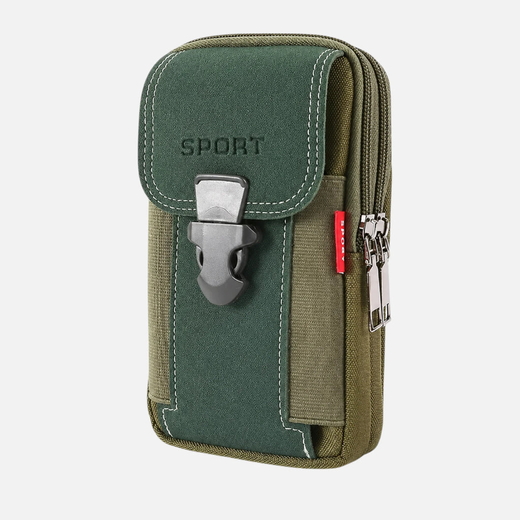Vert armée / A Sacoche ceinture homme randonnée