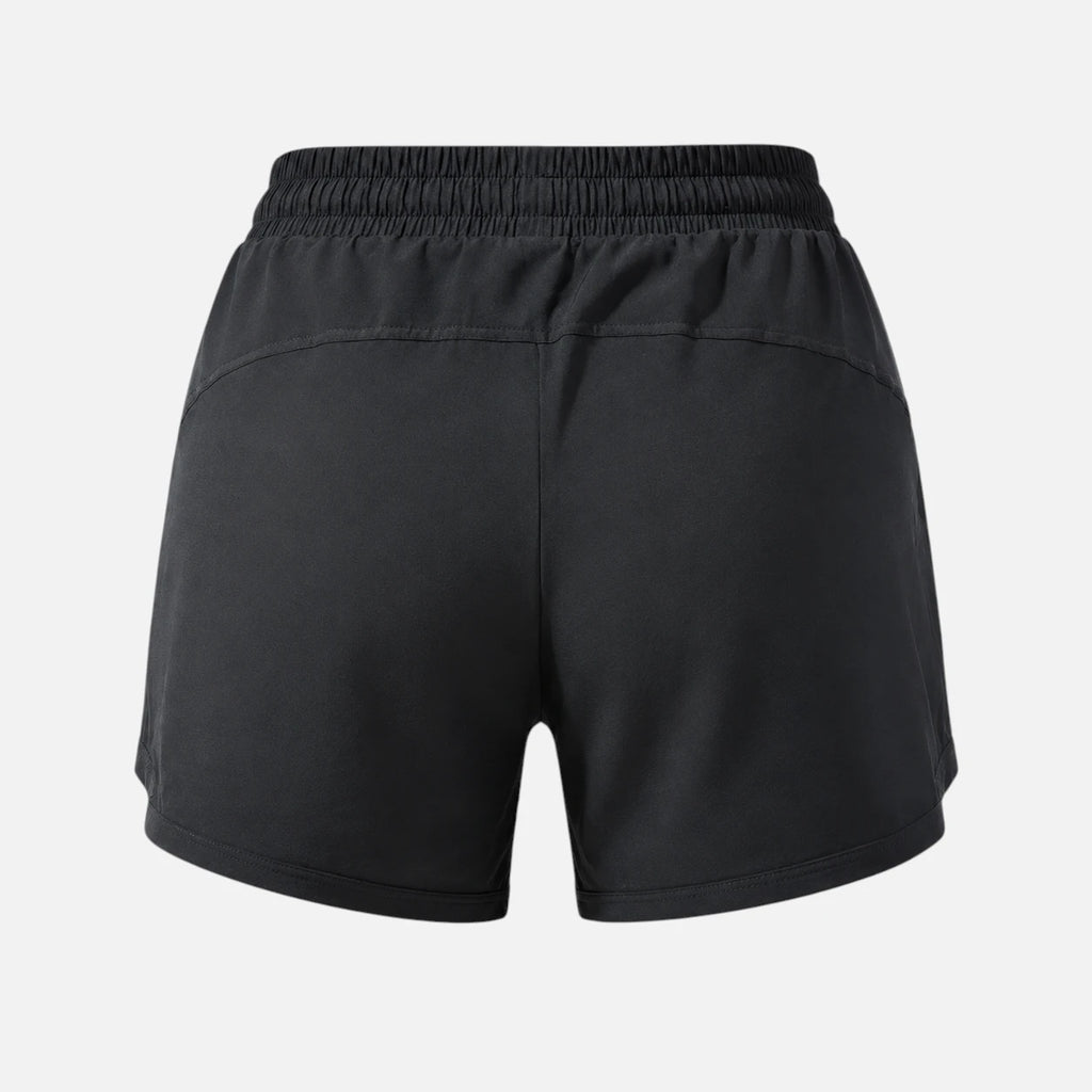 Short de sport femme taille haute 2 en 1