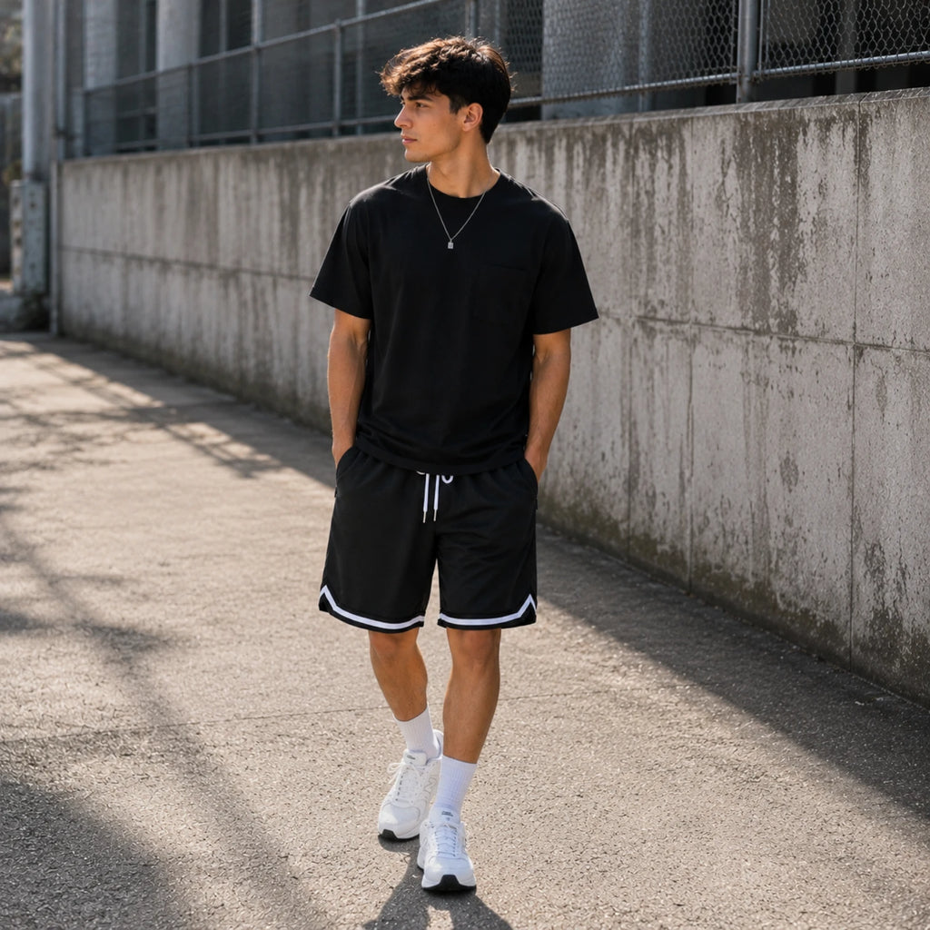 Short de sport homme respirant à séchage rapide