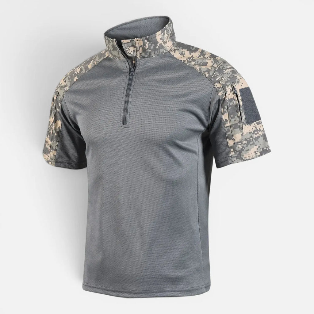 camouflage  gris clair / M T-shirt tactique de randonnée à séchage rapide