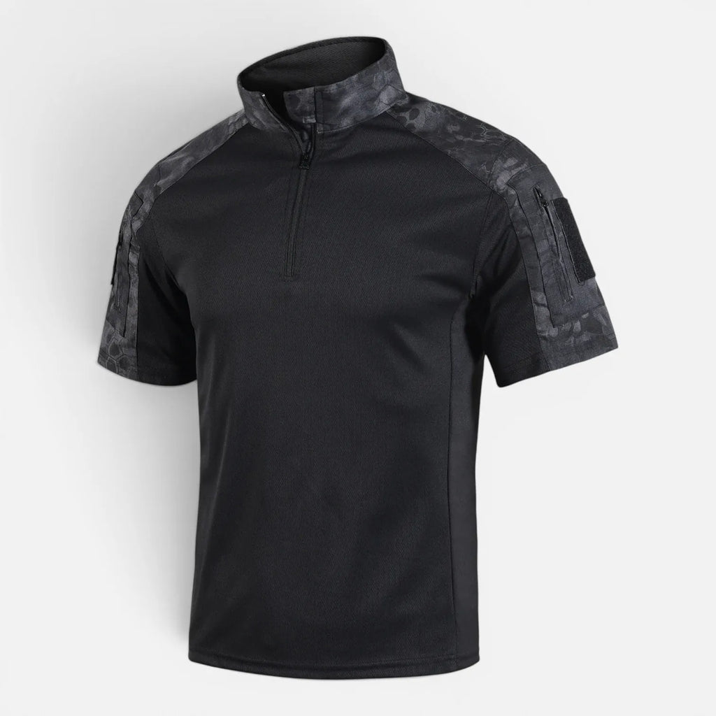 Python noir / M T-shirt tactique de randonnée à séchage rapide