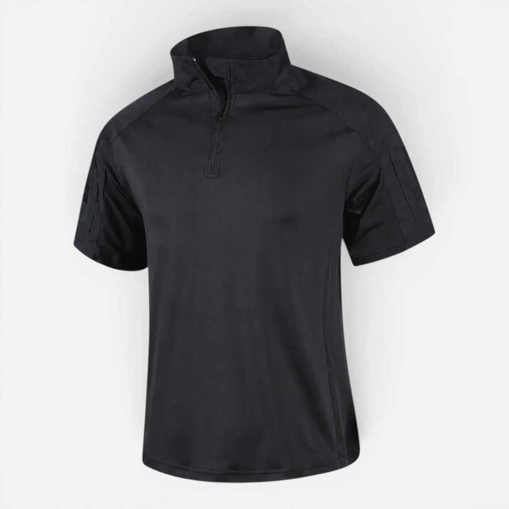 Noir léger / M T-shirt tactique de randonnée à séchage rapide