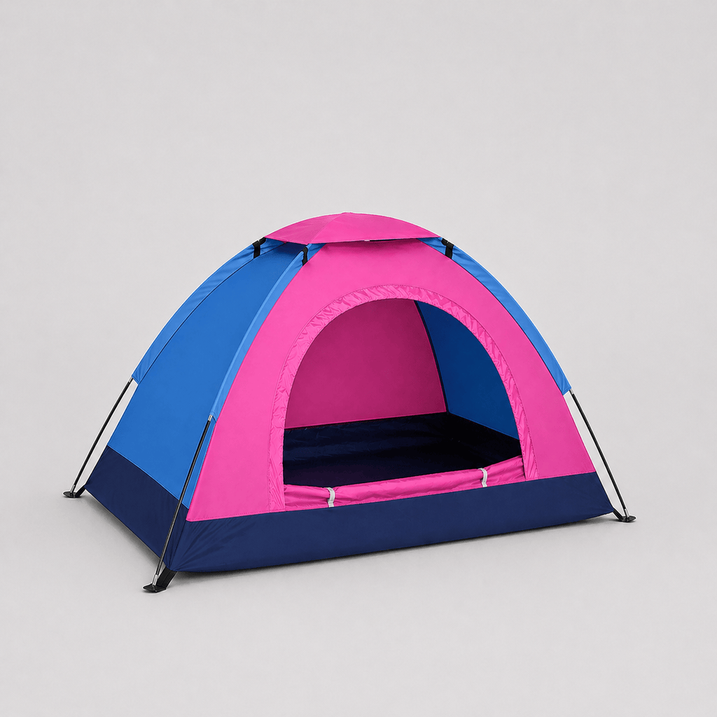 Tente 2 places ouverture rapide avec protection moustiques et vent