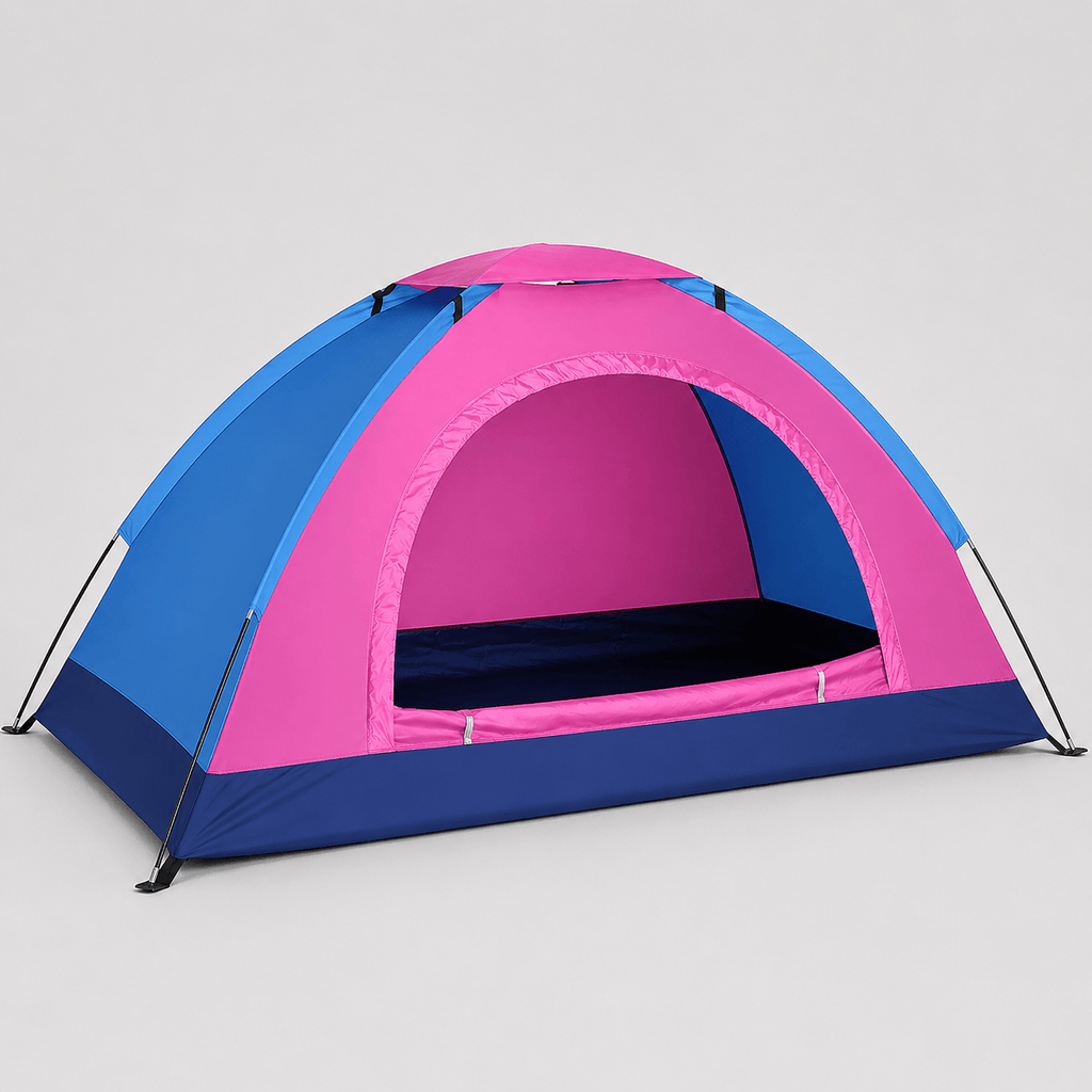 Tente 2 places ouverture rapide avec protection moustiques et vent