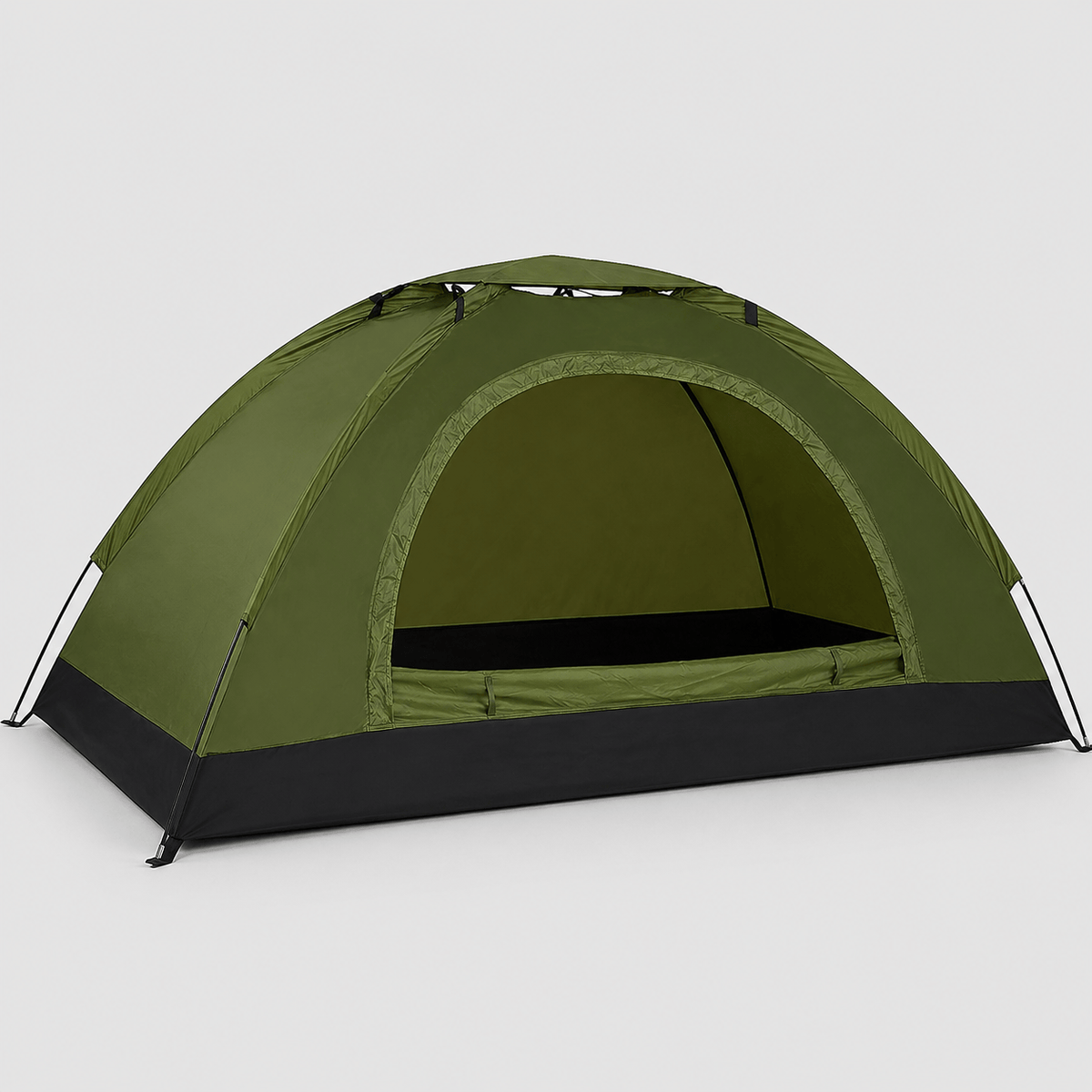Tente 2 places ouverture rapide avec protection moustiques et vent