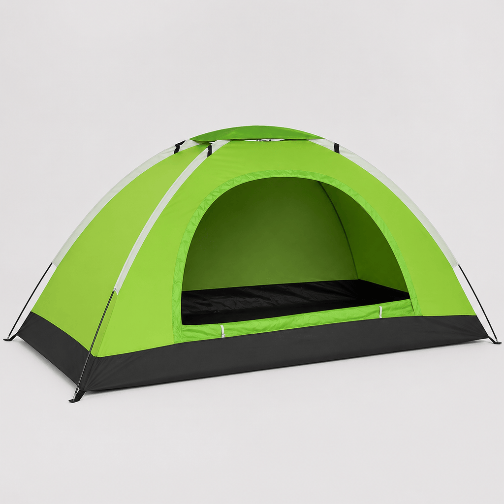 Tente 2 places ouverture rapide avec protection moustiques et vent