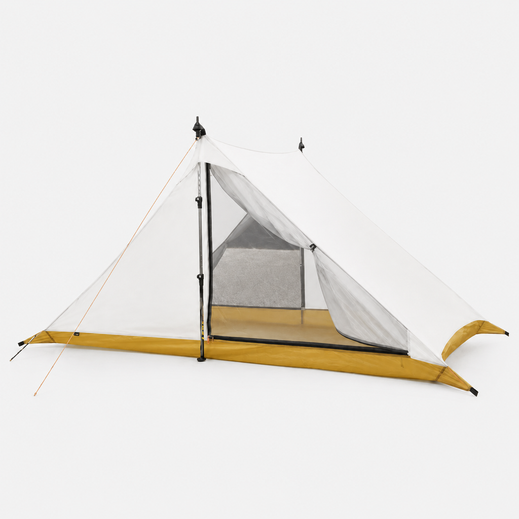 Blanc cassé Tente 2 places ultralégère étanche 3 saisons pour bivouac