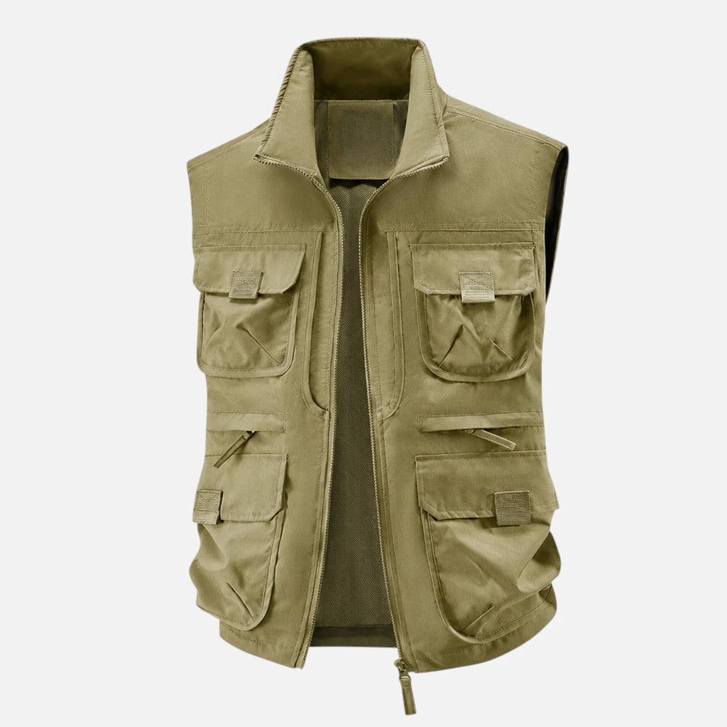 Kaki vert / M Veste sans manches randonnée homme