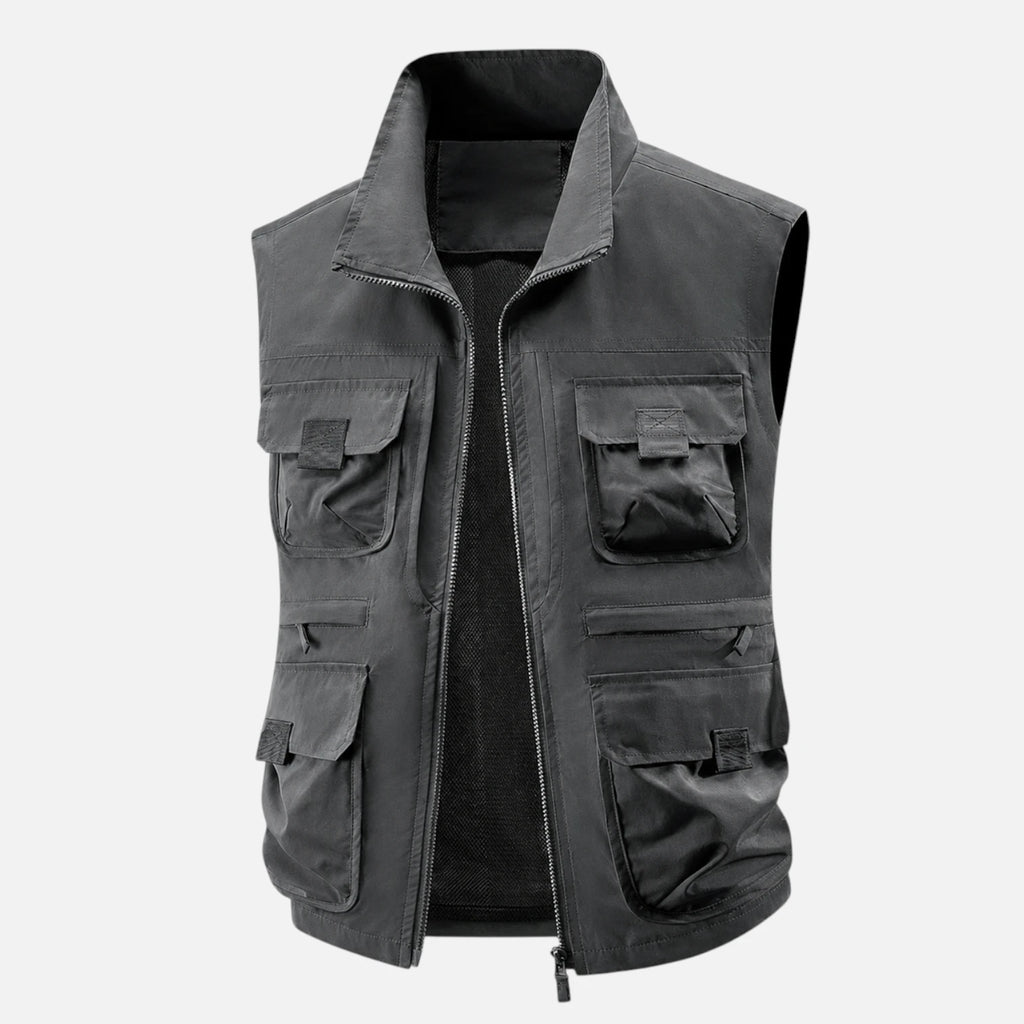 Gris foncé / M Veste sans manches randonnée homme