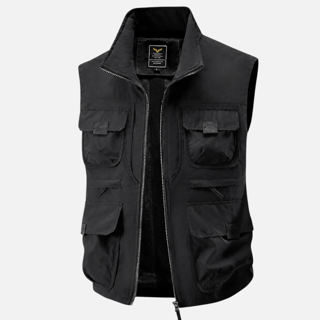 Python noir / M Veste sans manches randonnée homme
