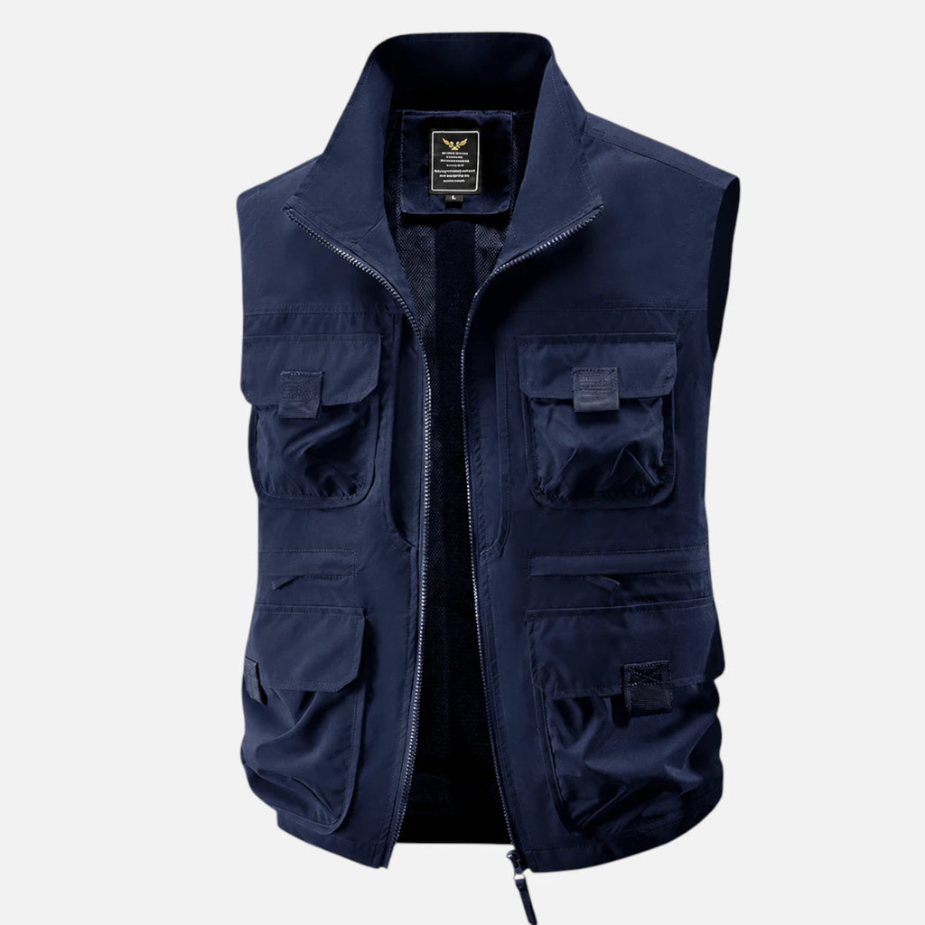 Bleu foncé / M Veste sans manches randonnée homme